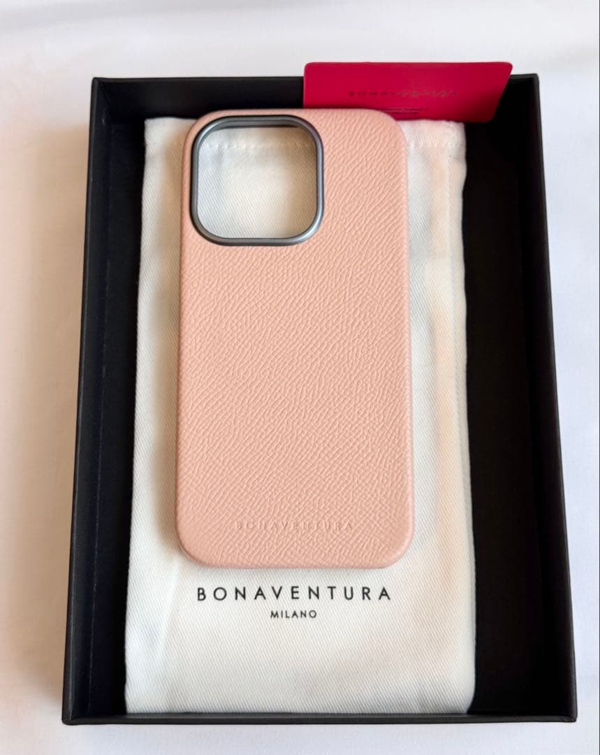 BONAVENTURA ボナベンチュラiPhoneバックカバーケースシェルピンク