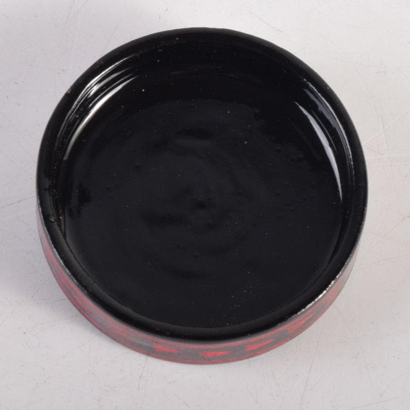 茶道具　蒟醤塗　キンマ　棗　表千家　堀内宗完(兼中斎)極め箱　V　8277