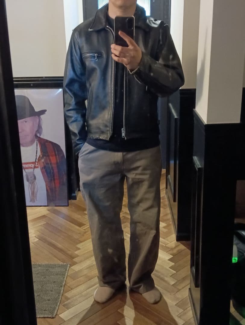 Schott（ショット）642 レザーライダースジャケット サイズ40 古着