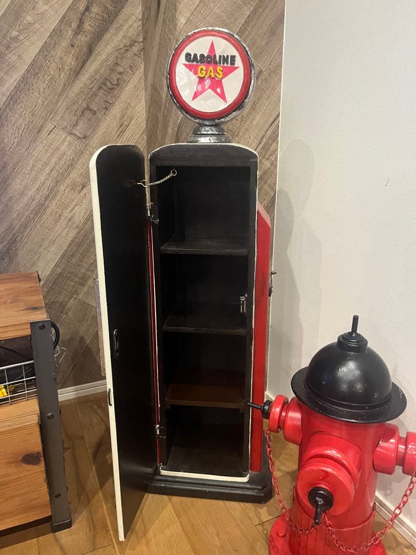 MSui　レトロ ガスポンプ型&消化器型装飾品セット