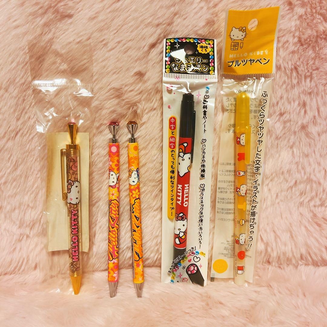 希少レア　ハローキティ　ペン　まとめ売り　平成レトロ　ヒョウ柄　ギャルキティ