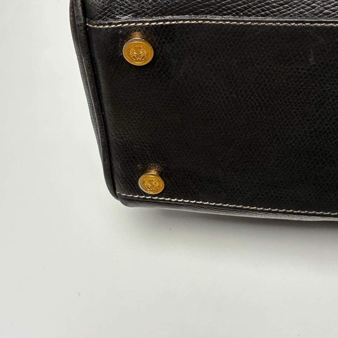 【良品】LOEWE　ロエベ　ビジネスバッグ　ブリーフケース　レザー　２WAY　黒