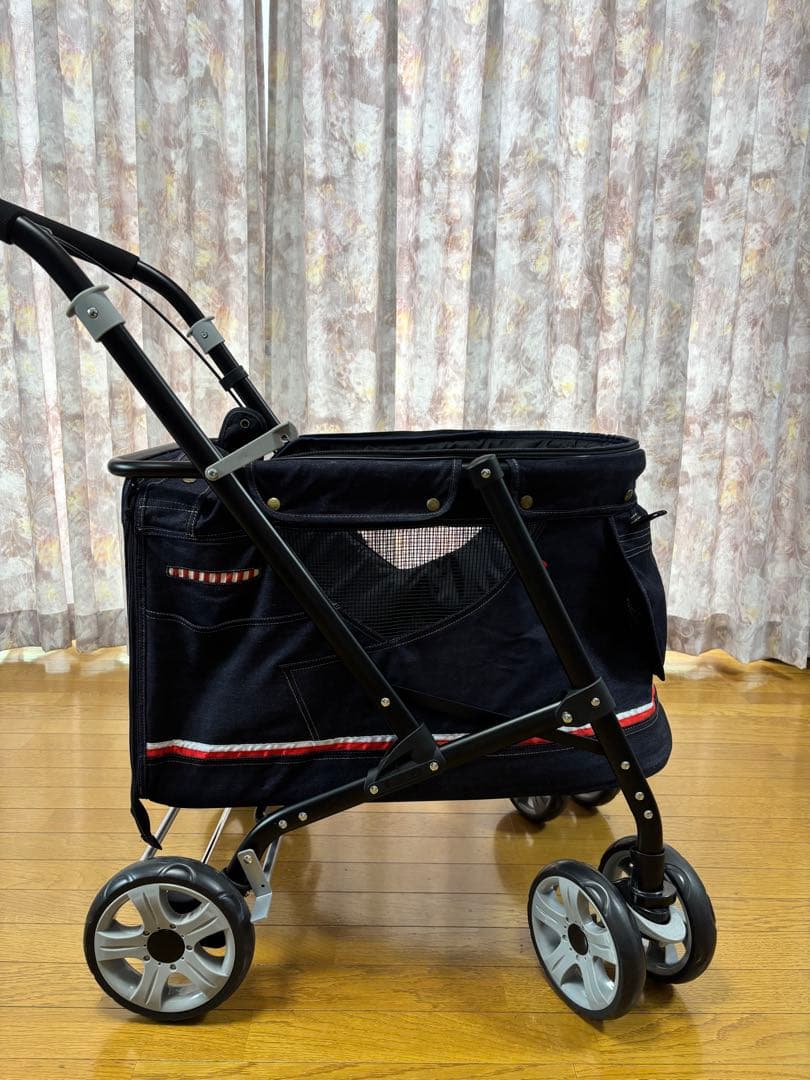 [美品]ボンビアルコン ペット用 バギー 折りたたみ スロープ付