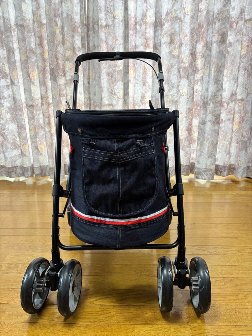 [美品]ボンビアルコン ペット用 バギー 折りたたみ スロープ付