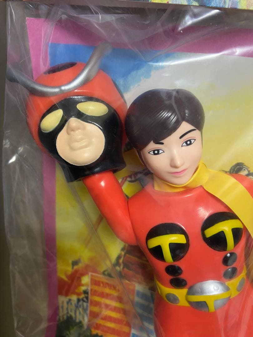 ソフビ 電波人間タックル 面取れソフビ人形 26cm レトロカラー 無版権