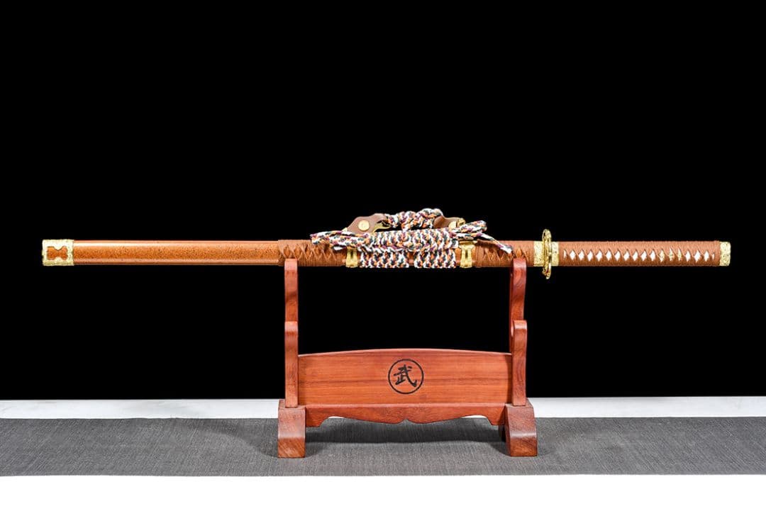 武具　刀装具　日本刀　模造刀 居合刀 【金蛇唐横刀】 直刀