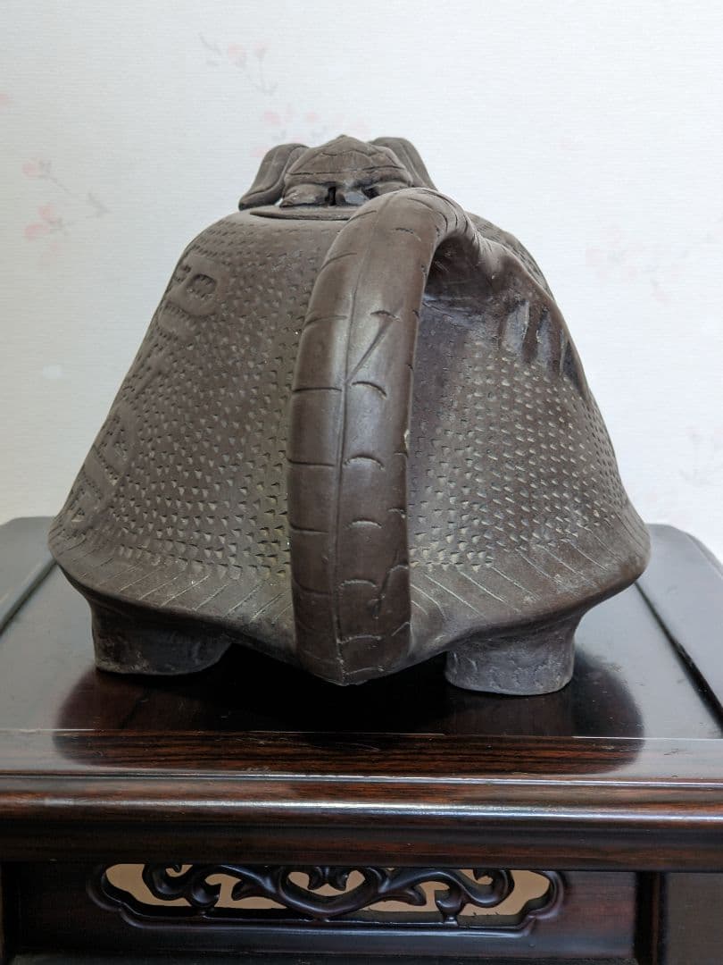 ♦中国 古玩古美術 龍形 茶壺 急須 宜興窯 アンティーク 骨董品 コレクション