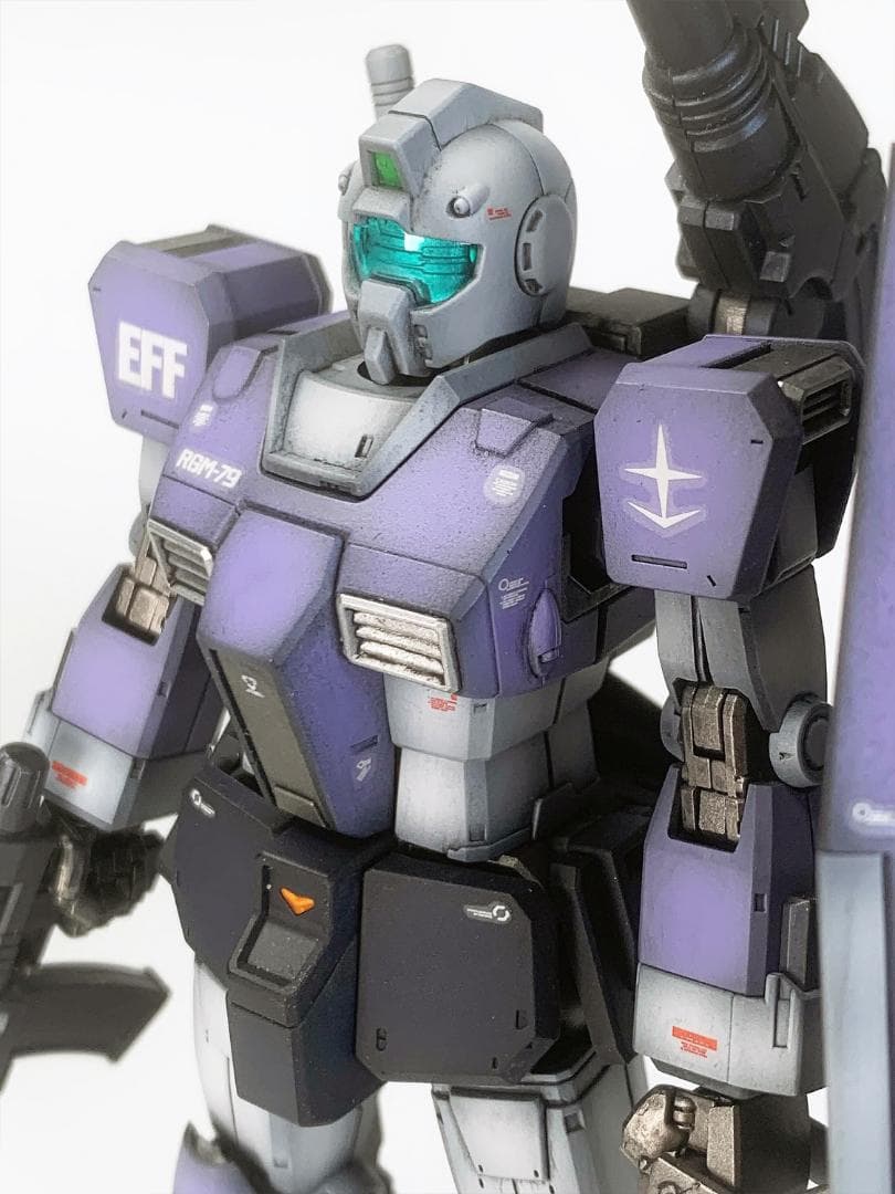 ジム(モロッコ戦線仕様)RGM-79 HG1/144 ガンプラ全塗装完成品