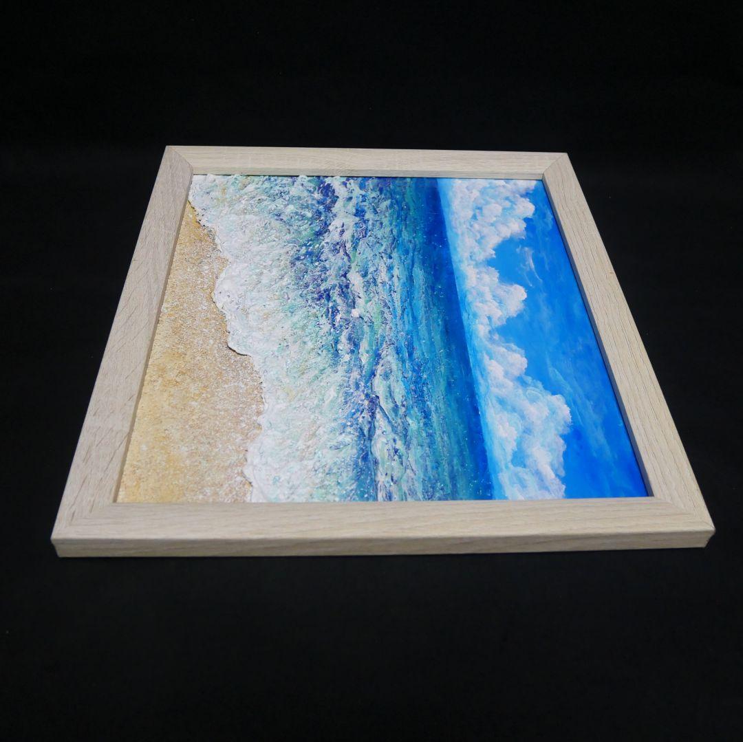 油絵 油彩 油彩画 絵 絵画 【真夏の海】