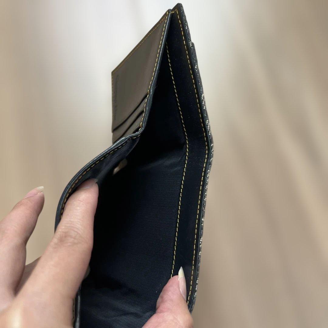 Dior モノグラム 三つ折り財布 ネイビー