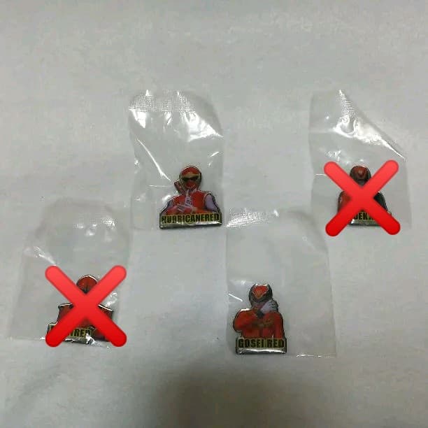 スーパー戦隊 ピンズ コレクション各800～1000円