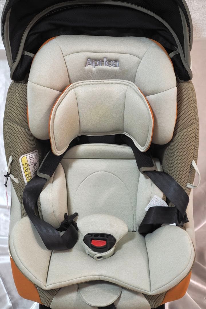 希少 テラコッタ アップリカ　クルリラAC ISOFIX 回転式　シートベルト