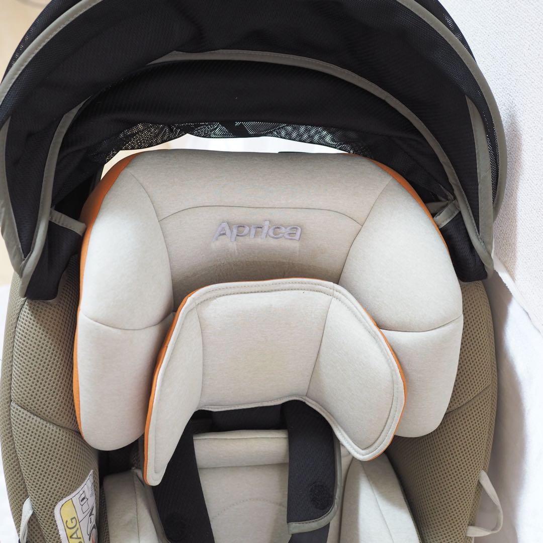 希少 テラコッタ アップリカ　クルリラAC ISOFIX 回転式　シートベルト