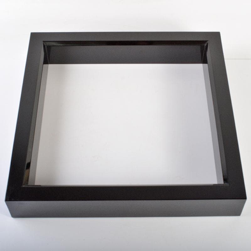 茶道具　輪島塗　 北浜宗真作　真塗　炉縁　共箱　C　R6837B