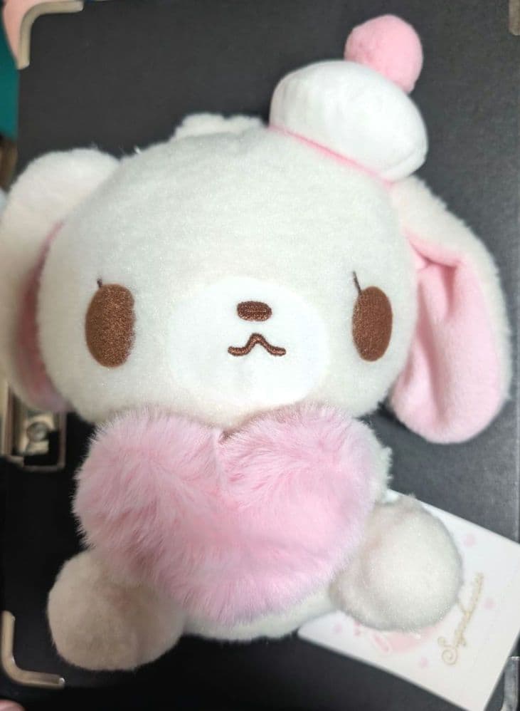 シュガーバニーズ　しろうさ　ぬいぐるみ　平成うまれキャラクター ふわふわハート