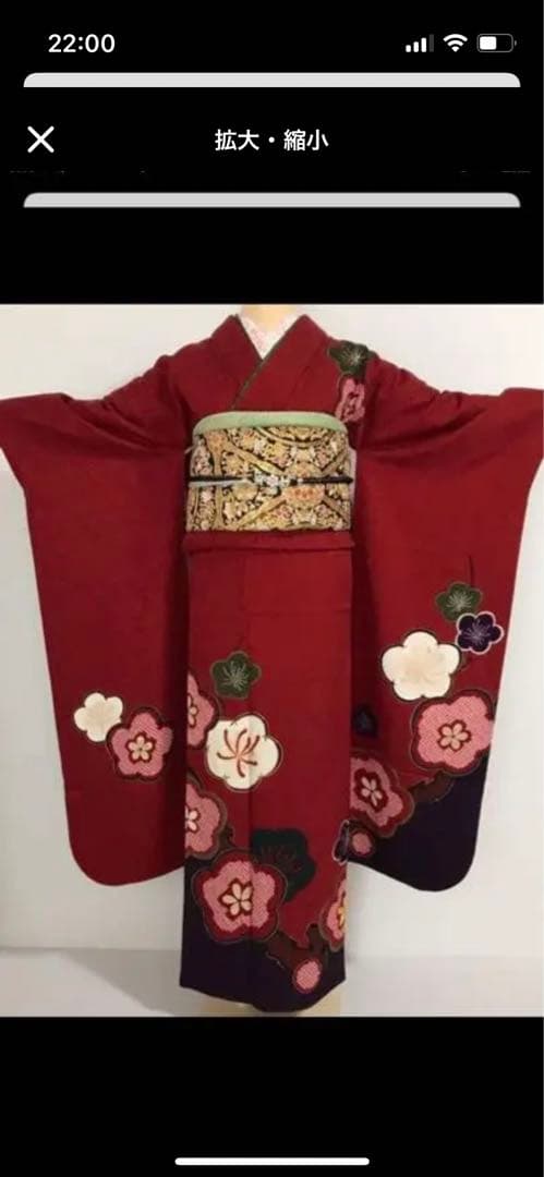 【最終値下げ】正絹 振袖 着物セット身丈162cm 裄67.4cm