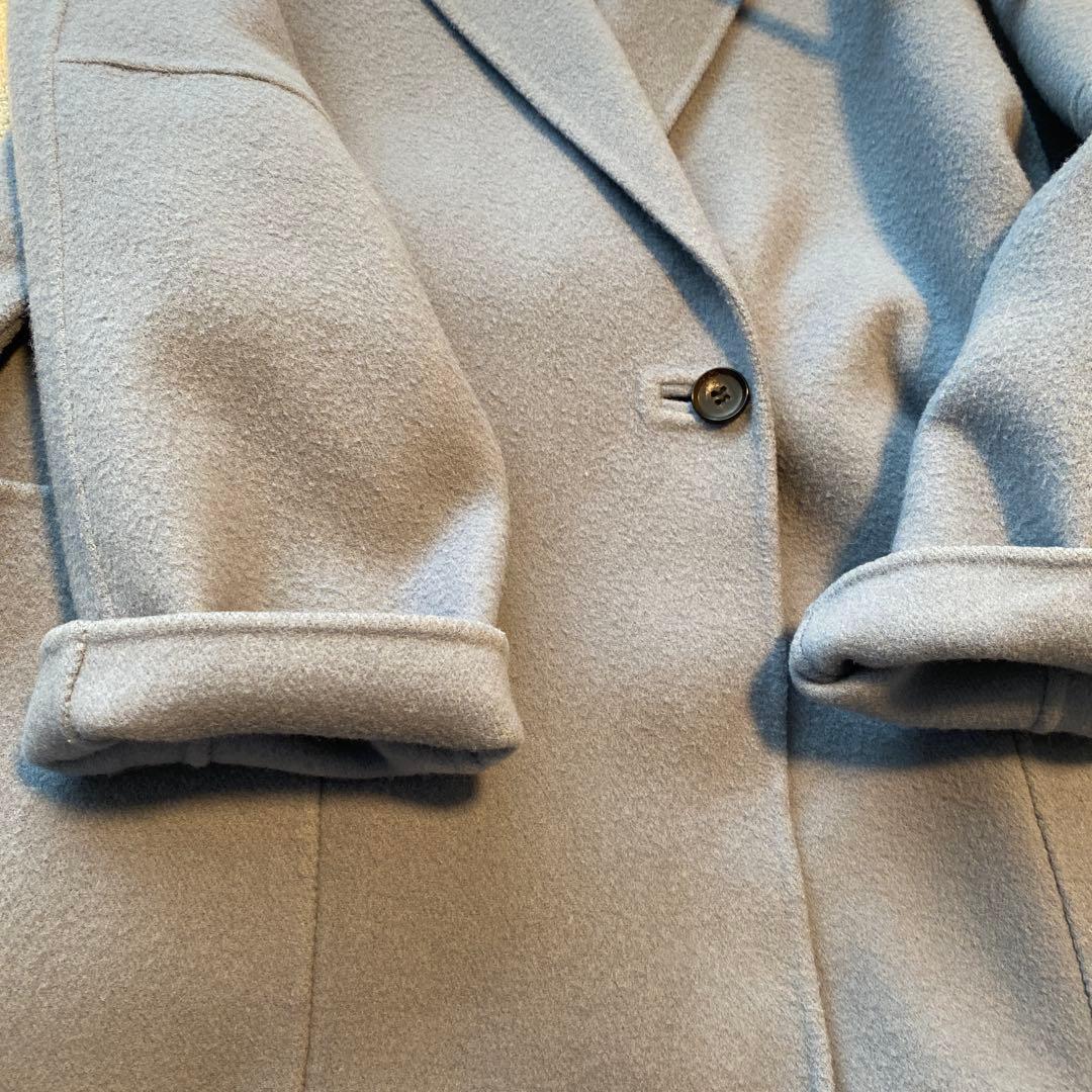 最終SALE ブルーグレー チェスターコート