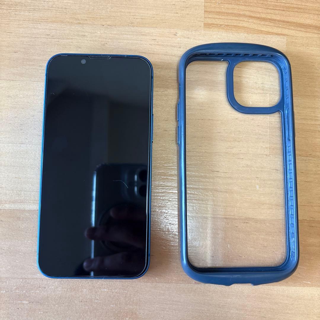 Apple iPhone 13 128GB SIMフリー　ブルー ケース付き
