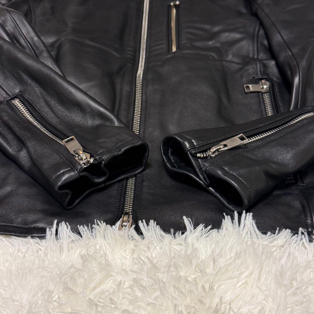 未使用級 JACKROSE ‪‪ レザージャケット ラムレザー 羊革 XL