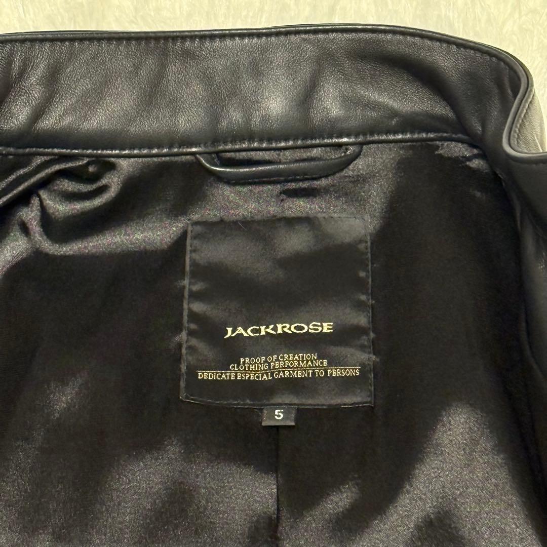 未使用級 JACKROSE ‪‪ レザージャケット ラムレザー 羊革 XL