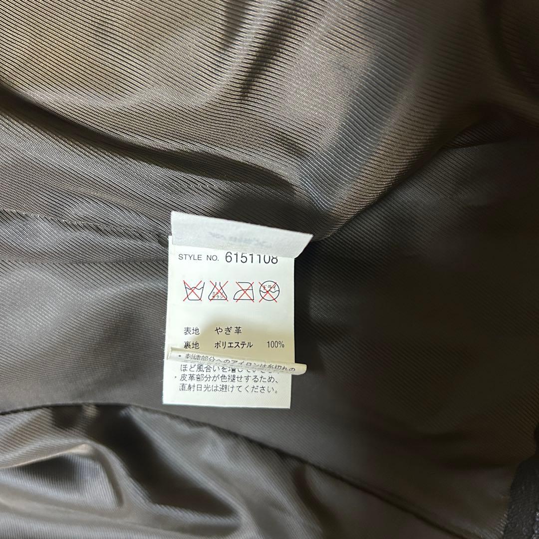 【新品未使用タグ付✨】AVILEX レザー　ライダース　4L やぎ革　黒　極美品