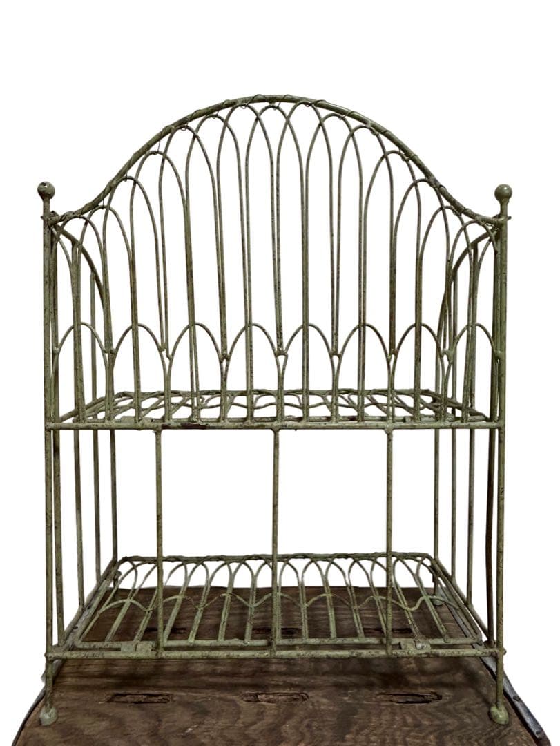 50s ビンテージ アンティーク 折りたたみ ラック 2段 飾り棚 シェルフ