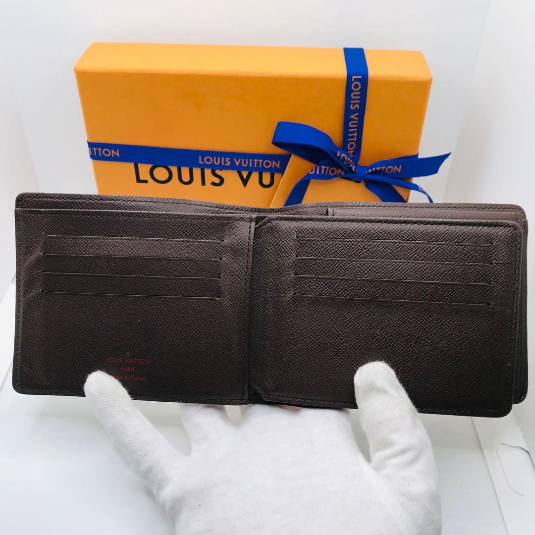 ルイヴィトン✨ ダミエ エベヌ ポルトフォイユ・フロリン 二つ折り財布 茶