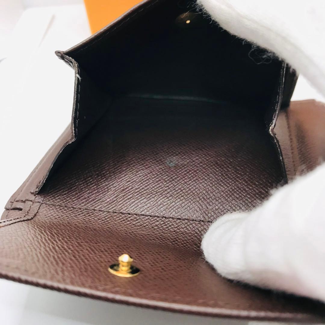 ルイヴィトン✨ ダミエ エベヌ ポルトフォイユ・フロリン 二つ折り財布 茶