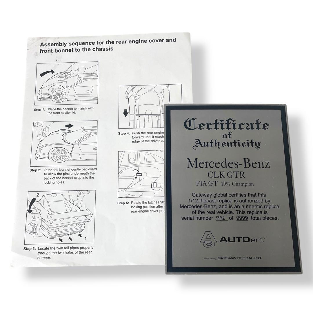 【AUTOart】Mercedes-Benz CLK-GTR 1:12