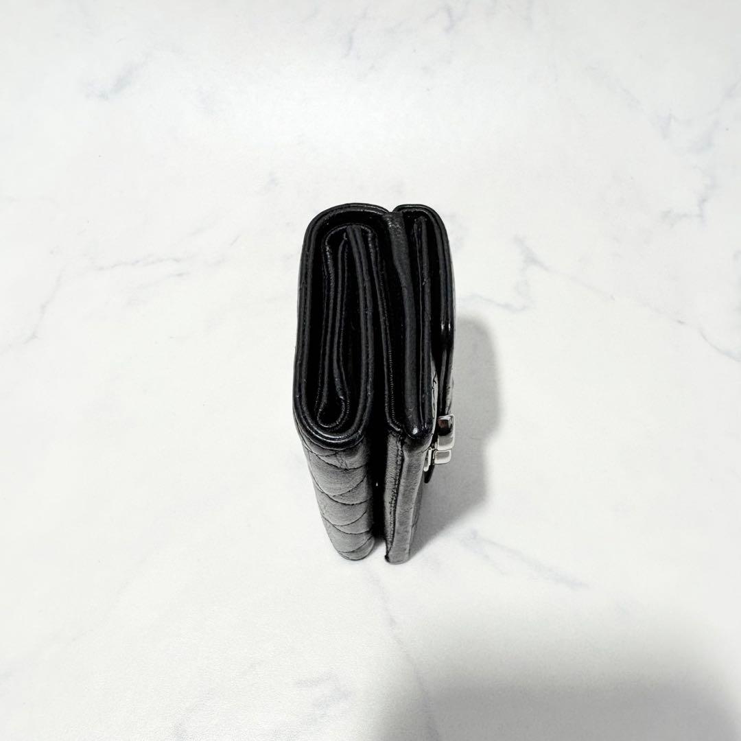 【極美品】CHANEL シャネル　ハーフココ　三つ折り財布　コンパクトウォレット