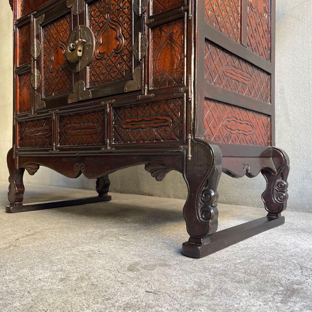 李朝家具　バンダジ　朝鮮家具　オールドヴィンテージ