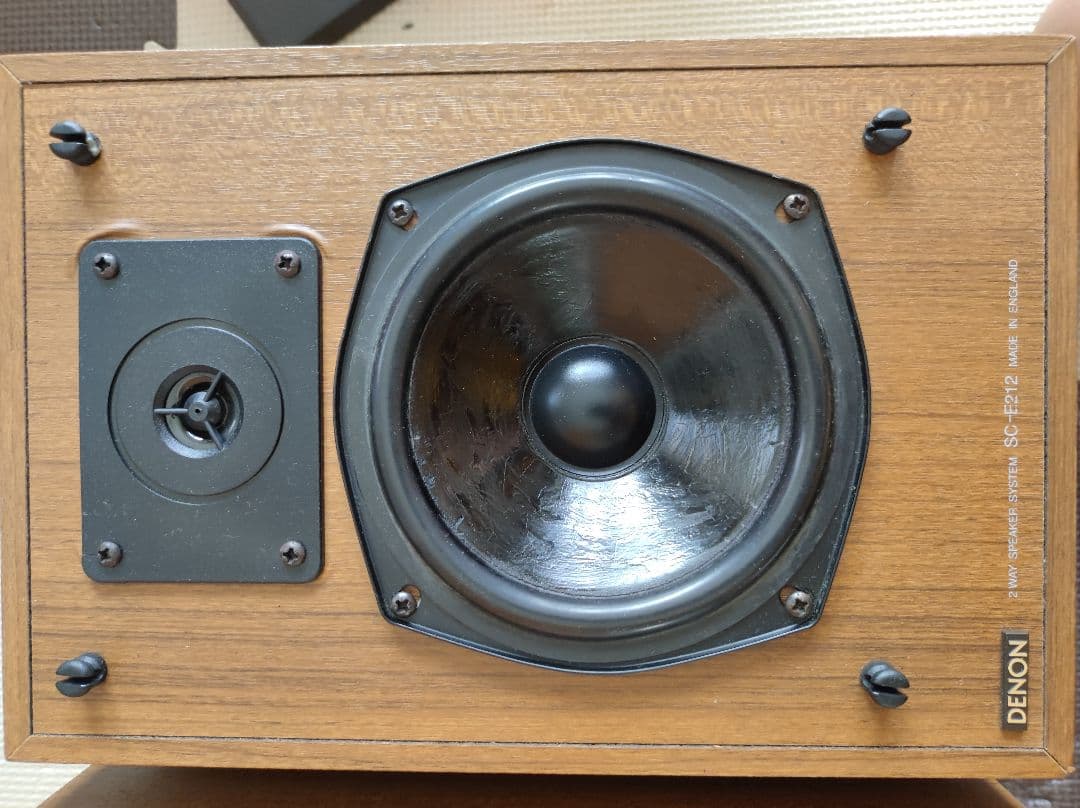 DENON　SC-E212 名器　密閉式　英国製　希少シリアル連番
