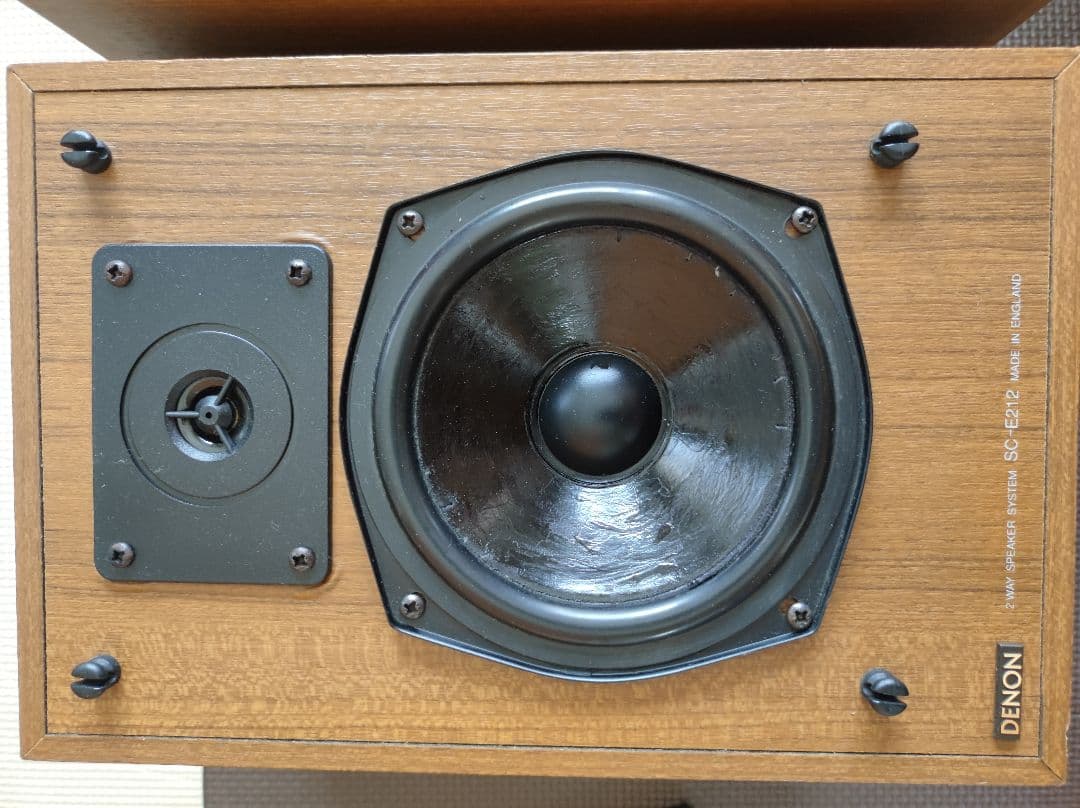 DENON　SC-E212 名器　密閉式　英国製　希少シリアル連番