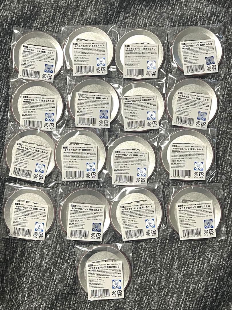 ヒカルの碁 進藤ヒカル バースデー くじ引き堂 D賞 缶バッジ 17点セット