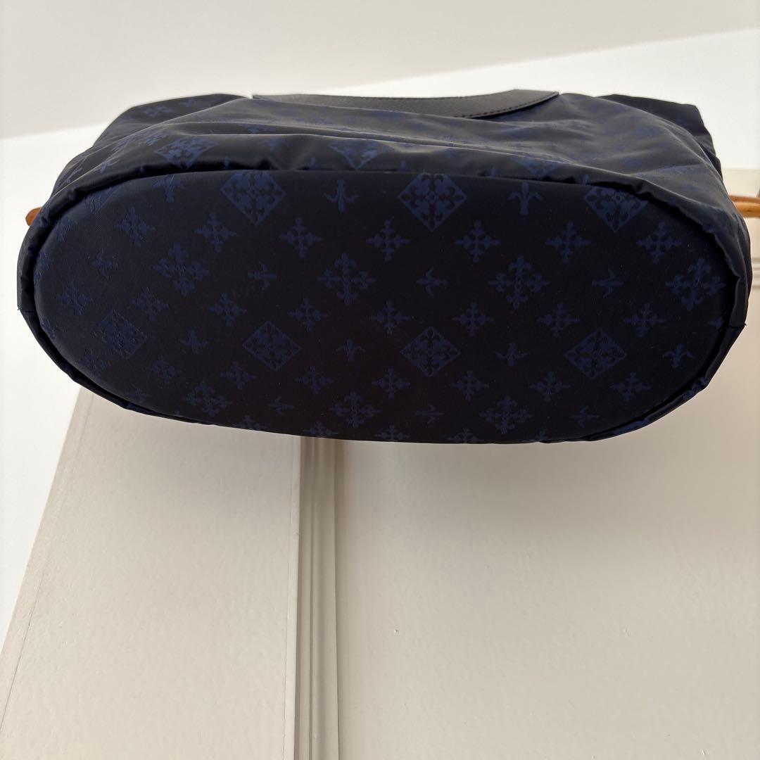 くぅ russet ナイロンジャガード2wayミニトートバッグ ショルダー