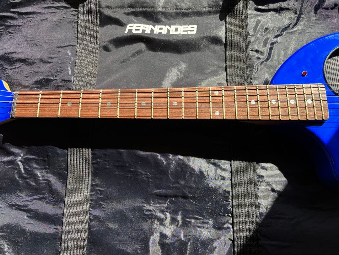 レフティ！FERNANDES ZO-3 (ブルー )専用ケース、ストラップ付き