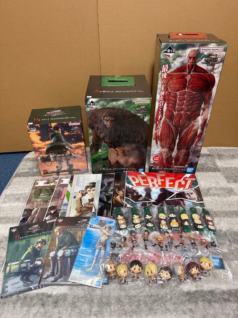 一番くじ 進撃の巨人 獣の巨人は俺が仕留める～フルコンプセット　計39点セット