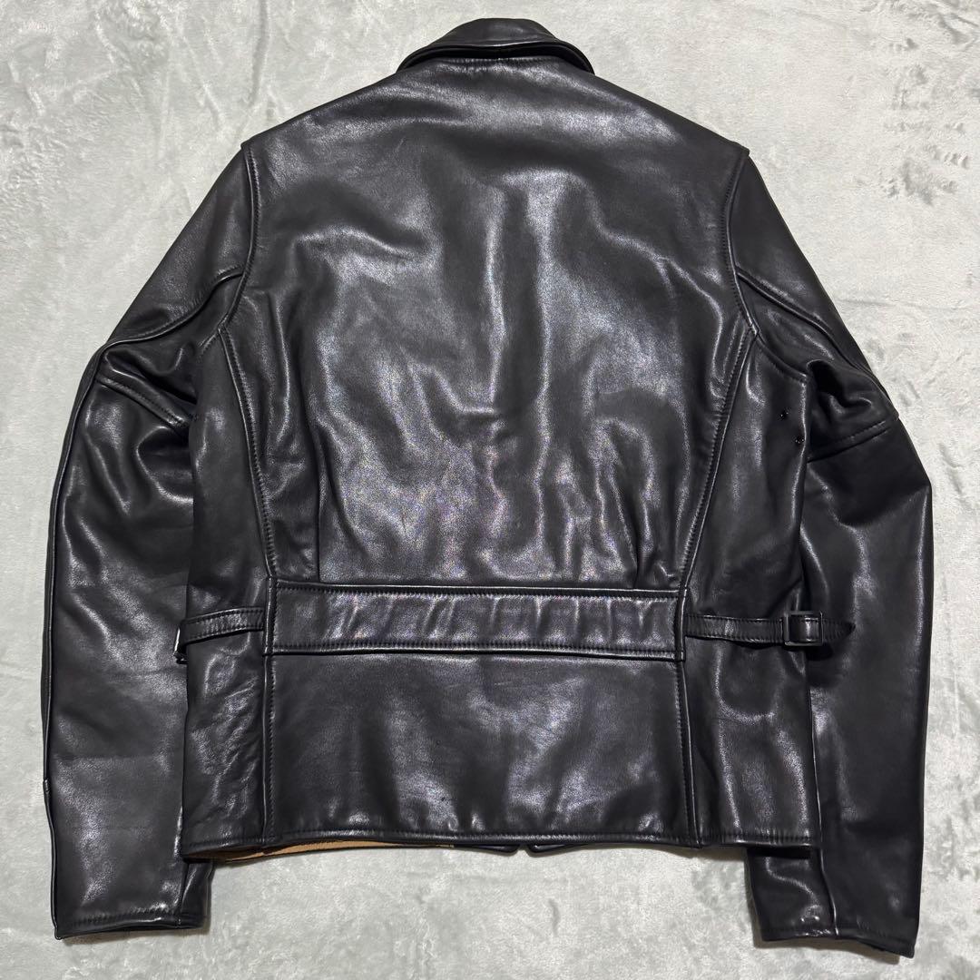 【極美品】AERO LEATHER EDIFICE別注 ホースハイド ブラック