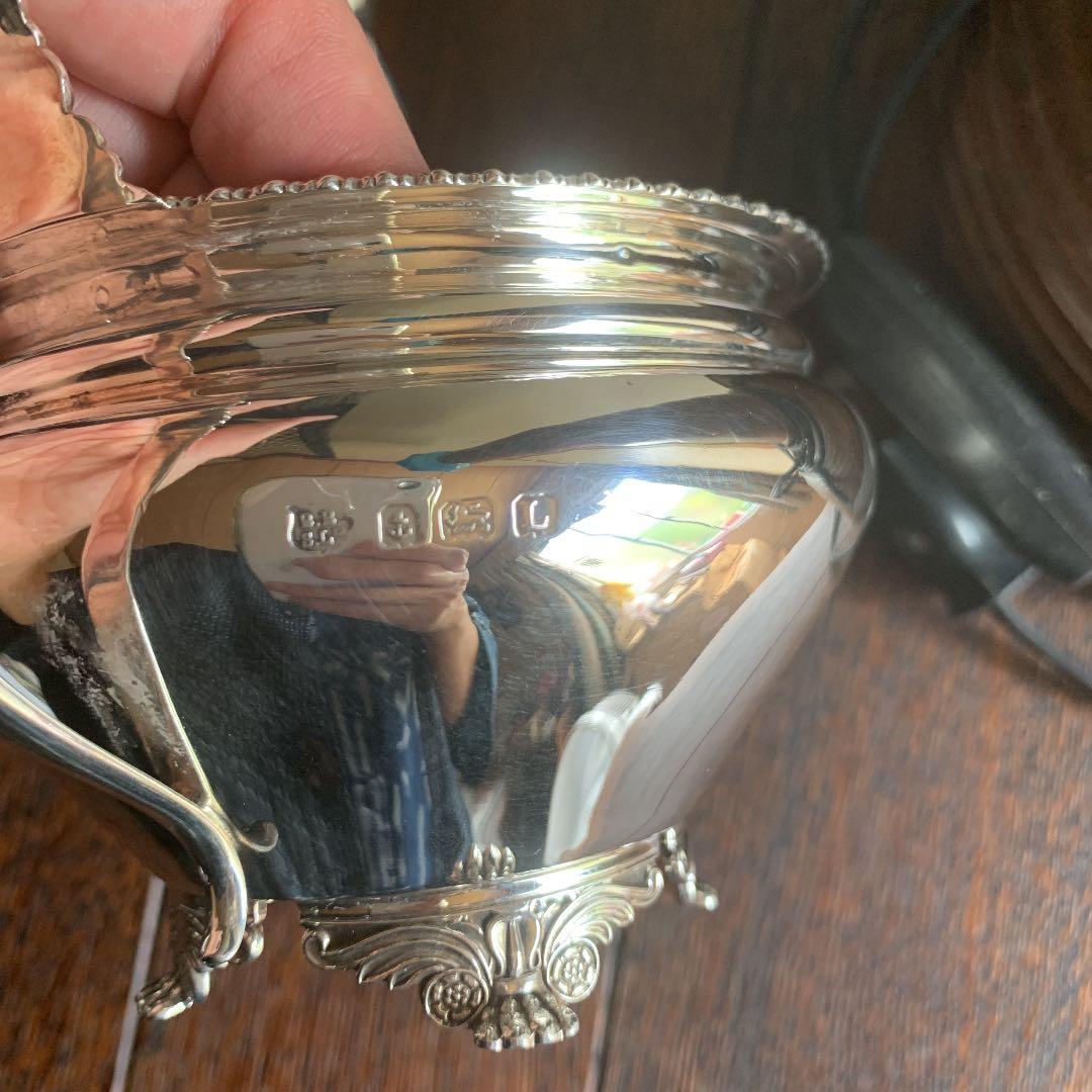 純銀　ティーセット　ティーポット　シルバー　イギリス　英国　1935年