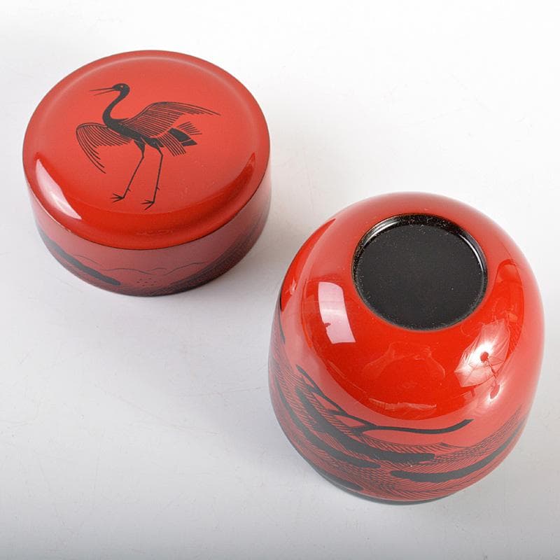 茶道具　中村湖彩作　玄々斎好写　曙棗　共箱　V　5899