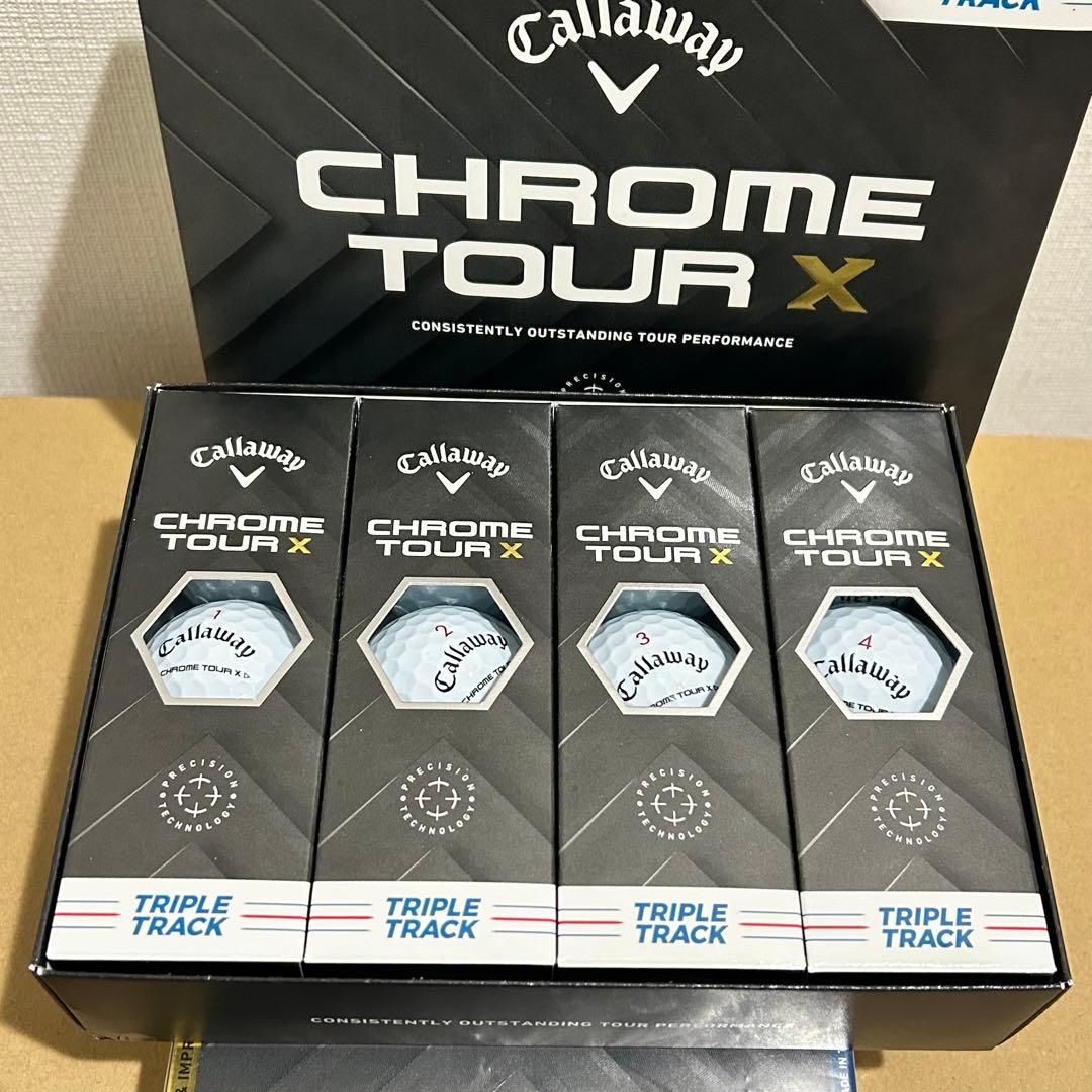 キャロウェイゴルフボールCHROMETOUR X 24 1ダース(12個入り)