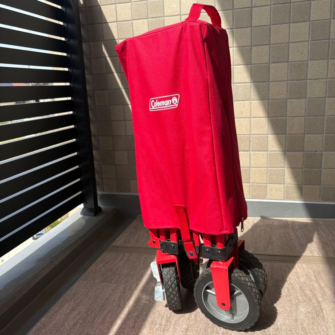 Coleman コールマン キャリーカート アウトドアワゴン　レッド　赤色
