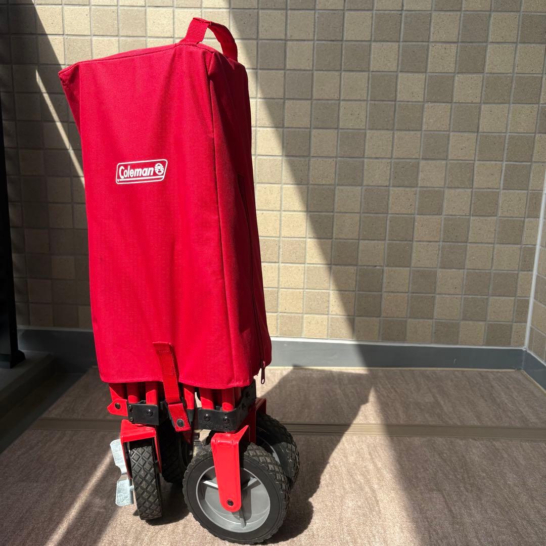 Coleman コールマン キャリーカート アウトドアワゴン　レッド　赤色