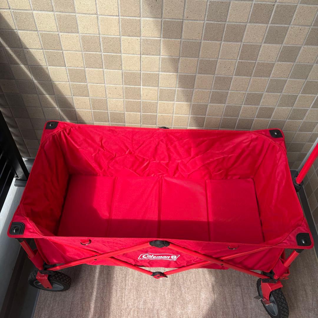 Coleman コールマン キャリーカート アウトドアワゴン　レッド　赤色