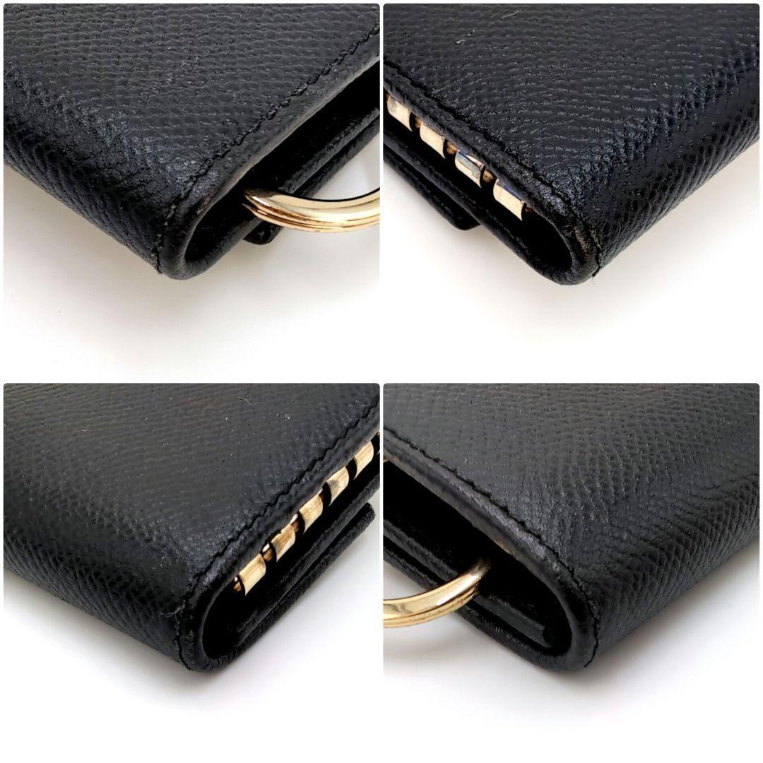 サルヴァトーレフェラガモ　ガンチーニ　6連キーケース　キーリング　ブラック　ネロ