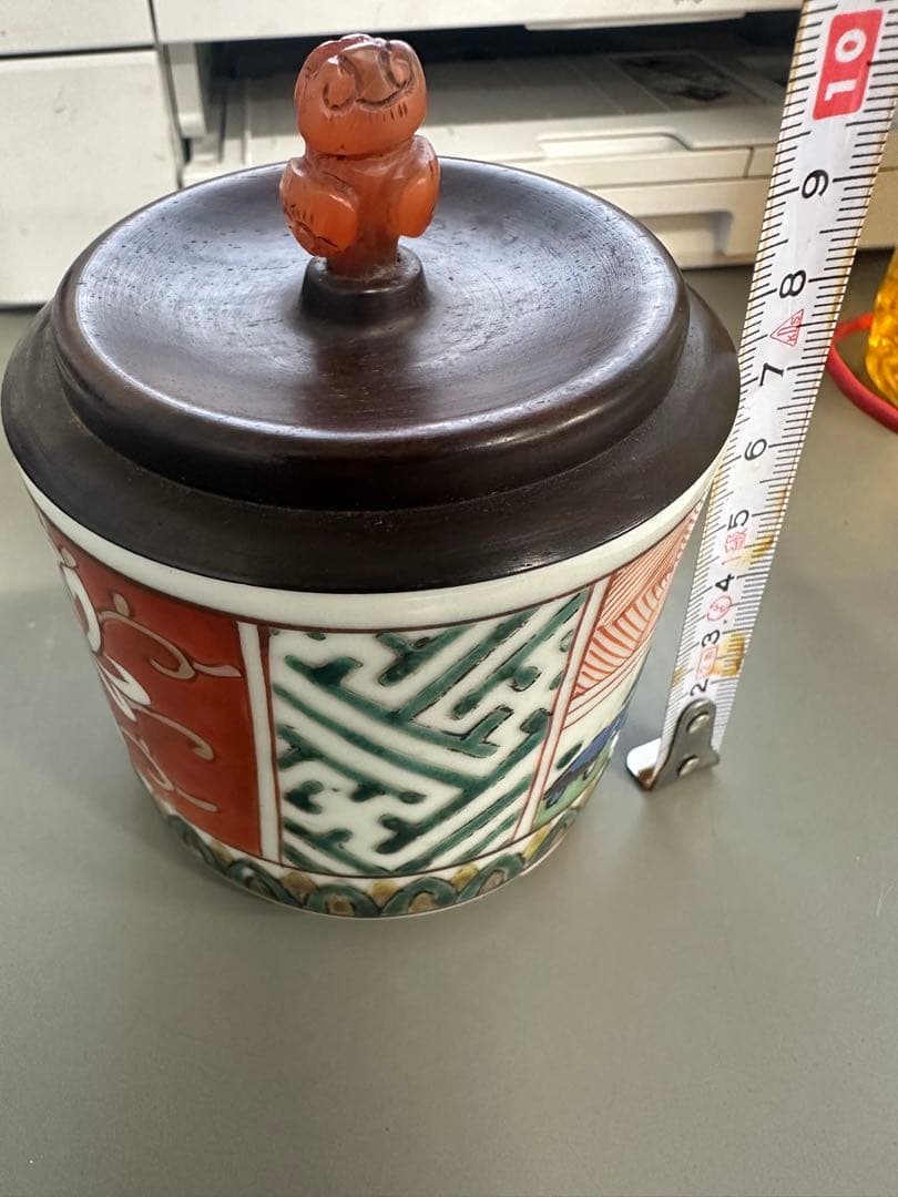 古伊万里赤絵香炉　灰入れ