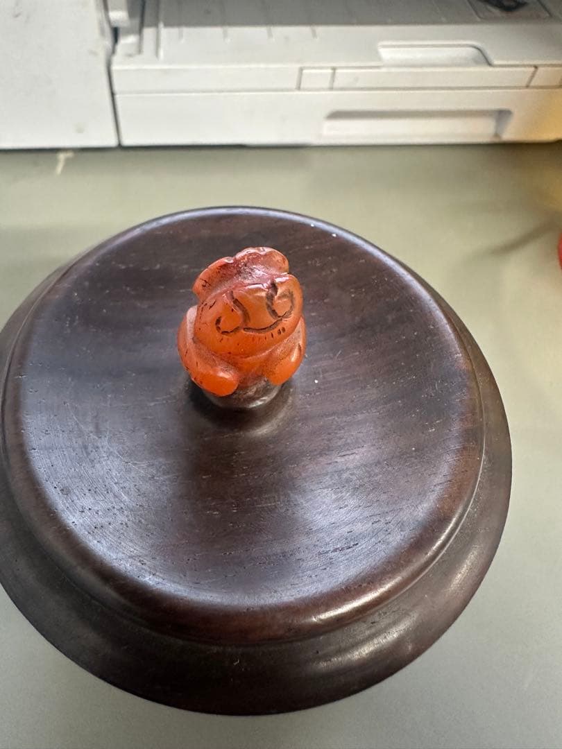 古伊万里赤絵香炉　灰入れ