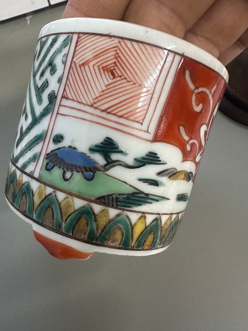 古伊万里赤絵香炉　灰入れ