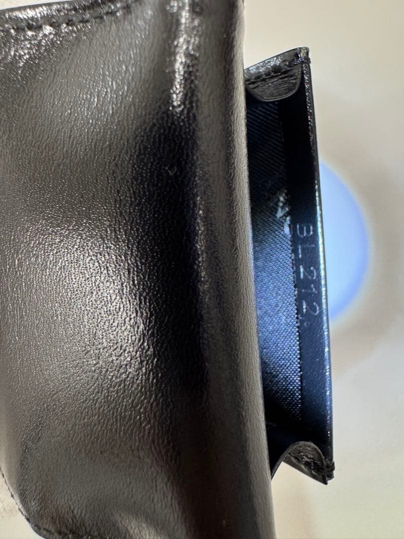 モンブラン Montblanc ブラック レザー 本革 ペンケース ３本用３本差