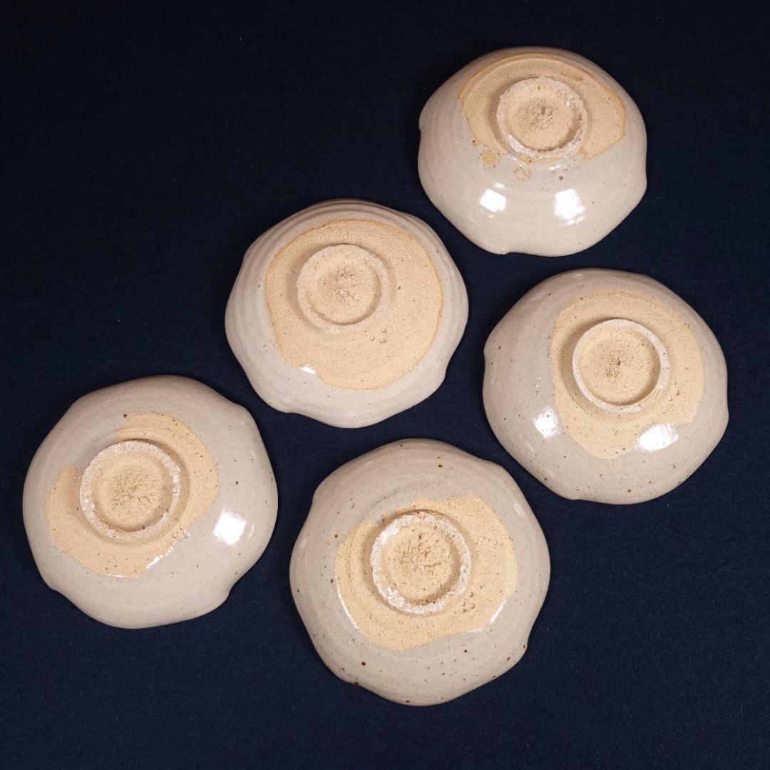 人間国宝 12代 中里太郎右衛門窯 絵唐津 銘々皿 5客 共箱